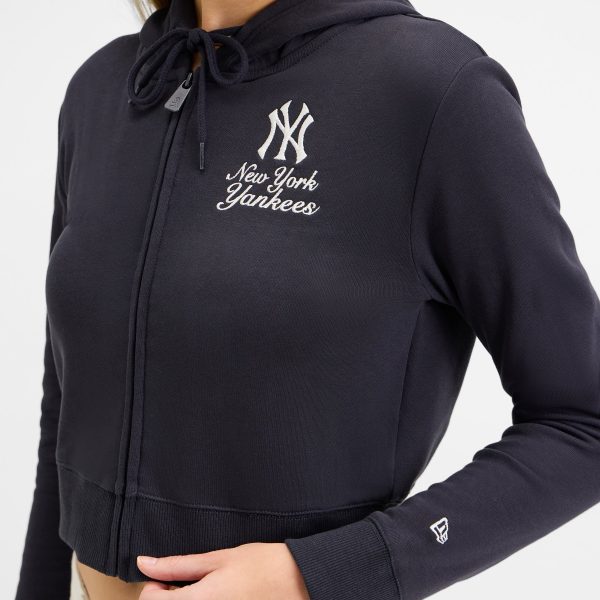 Houston Astros Game Day Cropped Women's Zipper Hoodie - Image 4