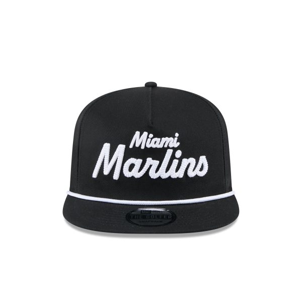 Miami Marlins Team Text Golfer Hat - Image 2