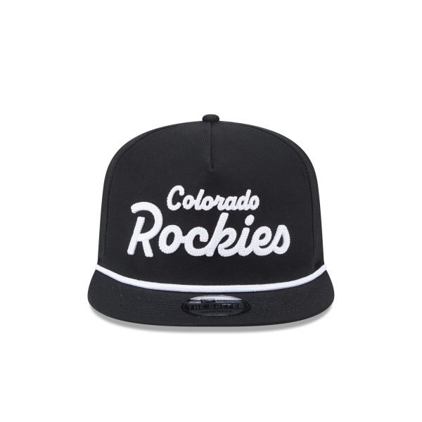 Colorado Rockies Team Text Golfer Hat - Image 2