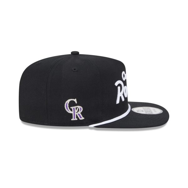 Colorado Rockies Team Text Golfer Hat - Image 4