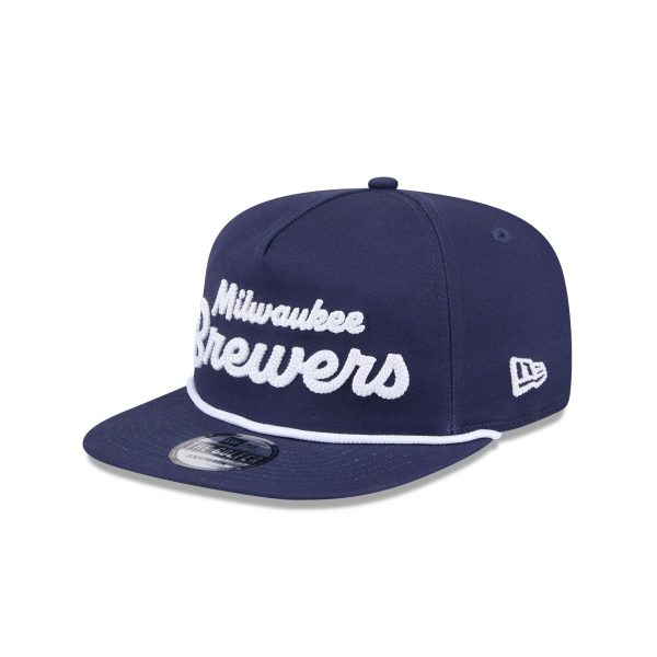 Milwaukee Brewers Team Text Golfer Hat - Image 3
