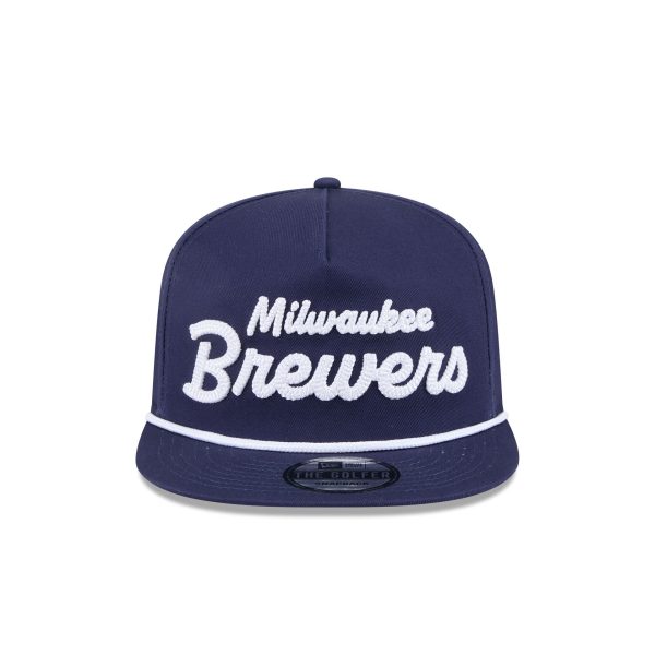 Milwaukee Brewers Team Text Golfer Hat - Image 2