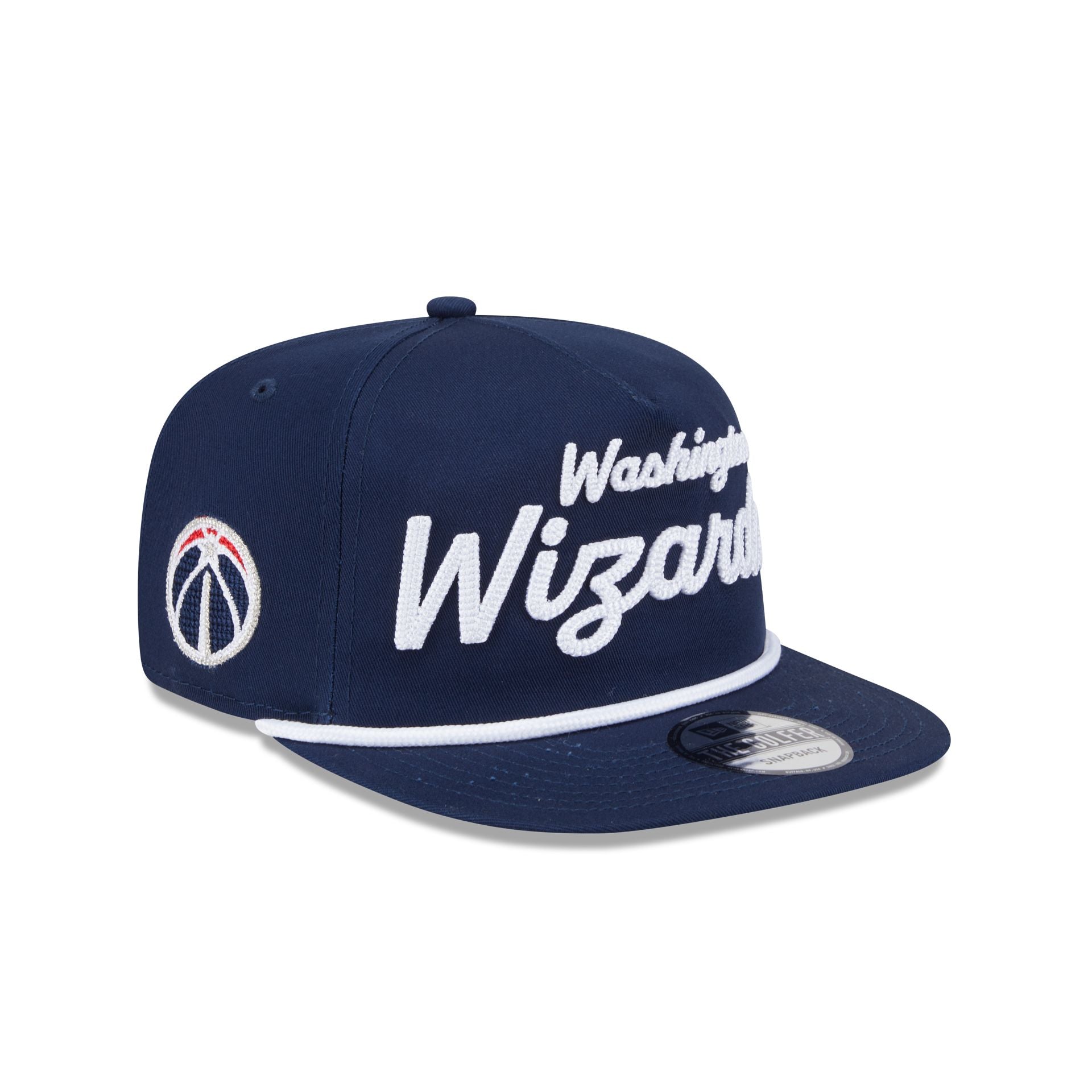 60611737_GOLFER_GOLFERTEAMTXT22894_WASWIZ_OTC_3QR Washington Wizards Team Text Golfer Hat