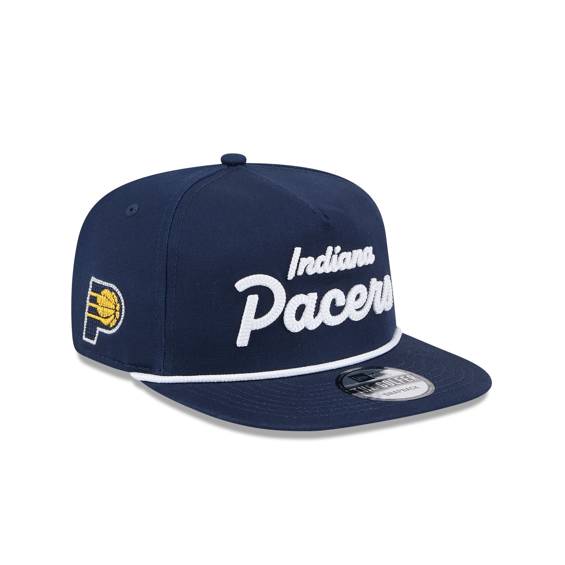 60611740_GOLFER_GOLFERTEAMTXT22894_SACKIN_OTC_3QR Indiana Pacers Team Text Golfer Hat