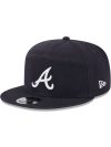 Atlanta Braves Cotton Canvas Split Panel 9FIFTY Trucker Hat