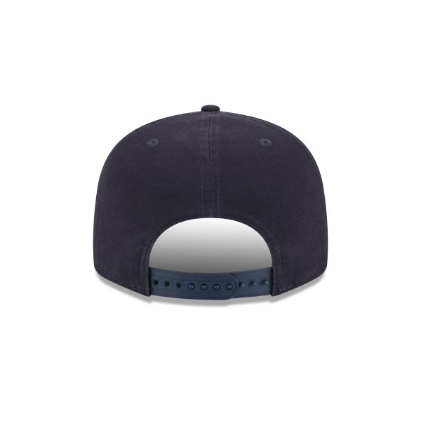 Atlanta Braves Cotton Canvas Split Panel 9FIFTY Trucker Hat - Image 6