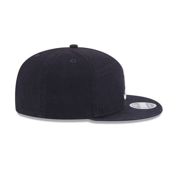 Atlanta Braves Cotton Canvas Split Panel 9FIFTY Trucker Hat - Image 5