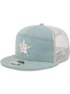 Houston Astros Denim Split Panel 9FIFTY Trucker Hat 60612504 9FIFTY 950SPDENIM22958 HOUAST 3QL 100x133