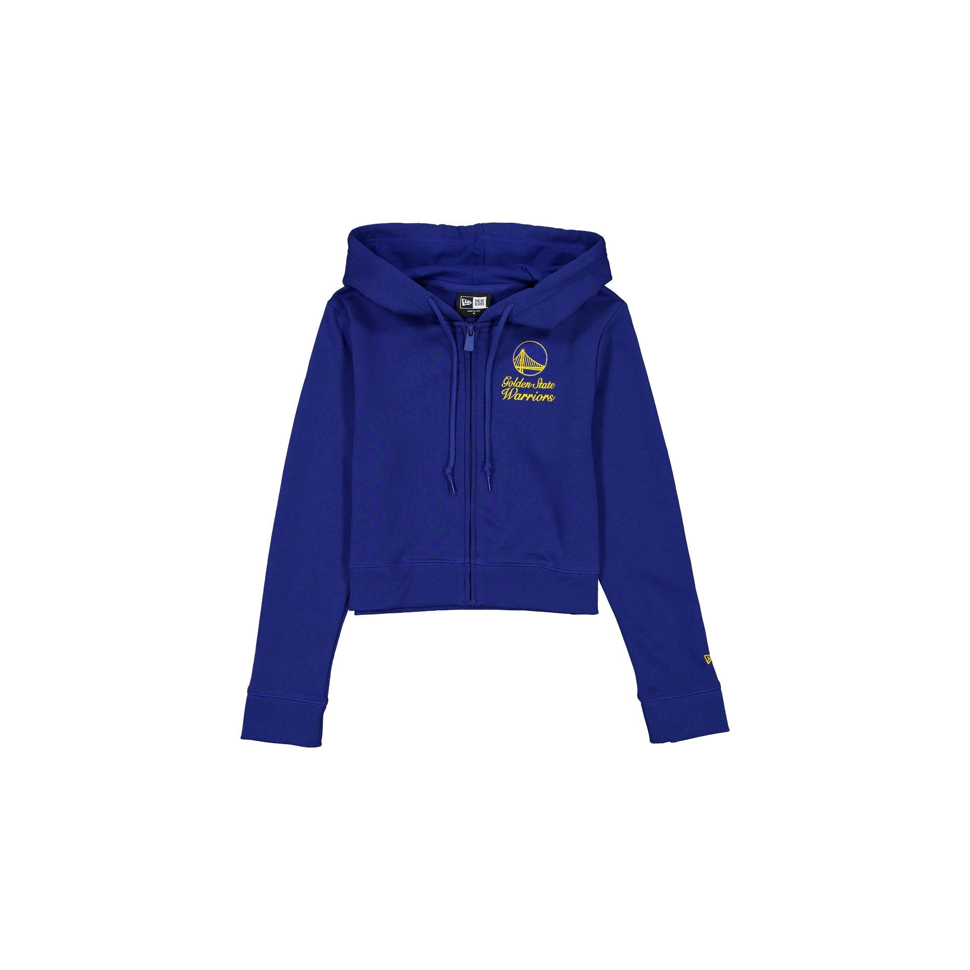 60636694_NE0208010_SS25_GAMEDAY_GOLWAR_RYL_F Golden State Warriors Game Day Cropped Women's Zipper Hoodie