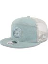 Georgetown Hoyas Denim Split Panel 9FIFTY Trucker Hat 60653730 9FIFTY CUS950SPDENIM2958 GEOHOY 3QL 100x133