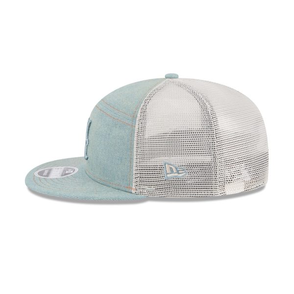 Alabama Crimson Tide Denim Split Panel 9FIFTY Trucker Hat - Image 4