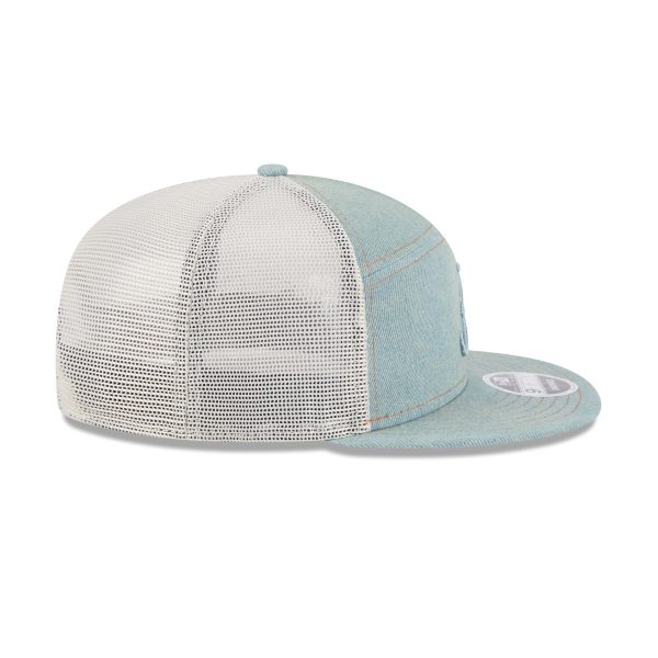 Alabama Crimson Tide Denim Split Panel 9FIFTY Trucker Hat - Image 5