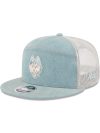Connecticut Huskies Denim Split Panel 9FIFTY Trucker Hat 60653735 9FIFTY CUS950SPDENIM2958 CONHUS 3QL 100x133
