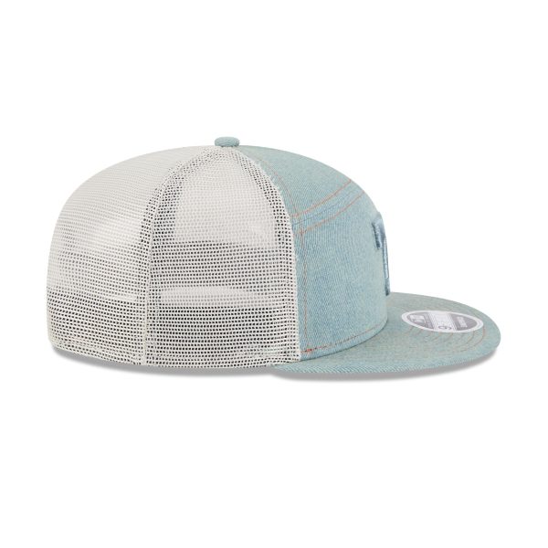 Tennessee Volunteers Denim Split Panel 9FIFTY Trucker Hat - Image 5