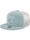 North Carolina Tar Heels Denim Split Panel 9FIFTY Trucker Hat 60653739 9FIFTY CUS950SPDENIM2958 NOCTAR 3QL 100x133